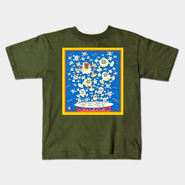 Pop Pop Pop Art Kids T-Shirt by TBT-TSHIRTS